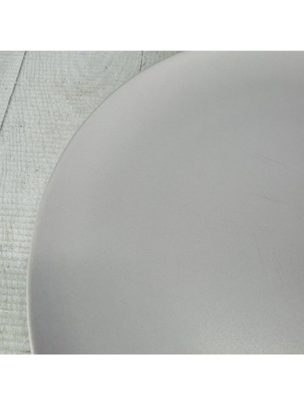 Ikea of Sweden 12011 Solid Gray Matte Round Stoneware 10.25" Dinner Plates Set 2 - Picture 11 of 14